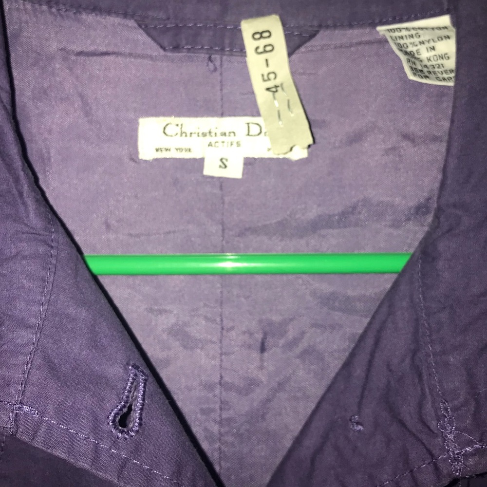 Vtg 80s/90s Christian Dior Streetwear 2 Piece Purple Matching Track Suit - Picture 4 of 16
